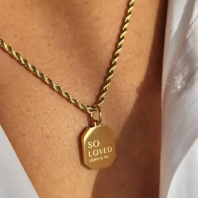 so loved 3:16 necklace