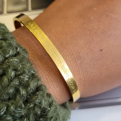 2 Corinthians 5:7 Cuff - Image 4