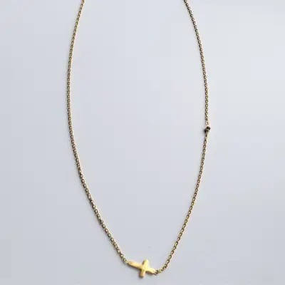 Dainty Cross Necklace - Image 2