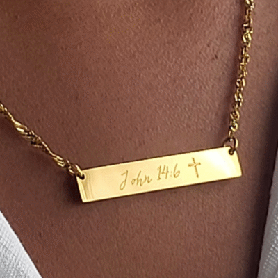 The John 14:6 Necklace christian faith filled jewellery