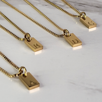 Initial necklaces