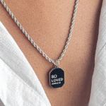 The So Loved Necklace in Silver Colour