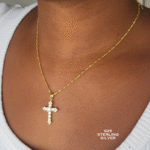 The Radiant Hope Cross Necklace - Sterling Silver base wt 18K Gold Plating