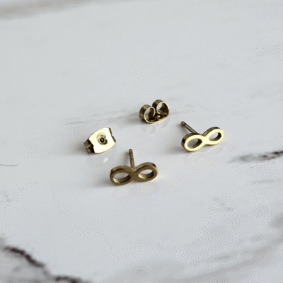 Dainty Infinity Studs - Gold