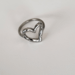 Melted Heart Ring (Psalm 22:14) - Colour Silver