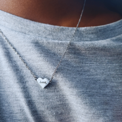 mini loved necklace