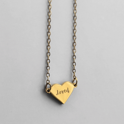 mini loved necklace gold