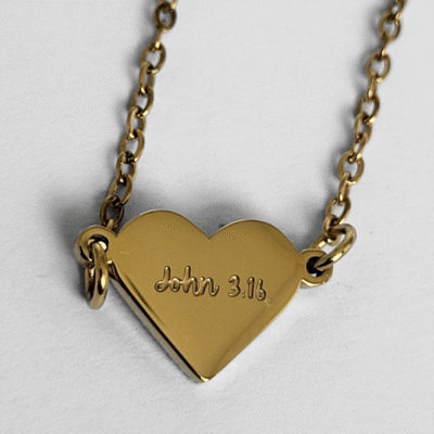 mini loved necklace gold