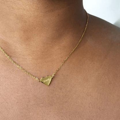 mini loved necklace gold