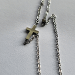 Dainty Cross Necklace (in Silver)